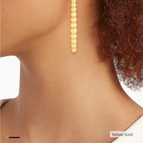 Roberto Coin 18kt Yellow Gold Graduated Beaded Earrings - Picture 5 of 7